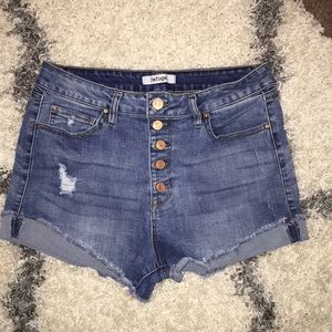 High waisted shorts